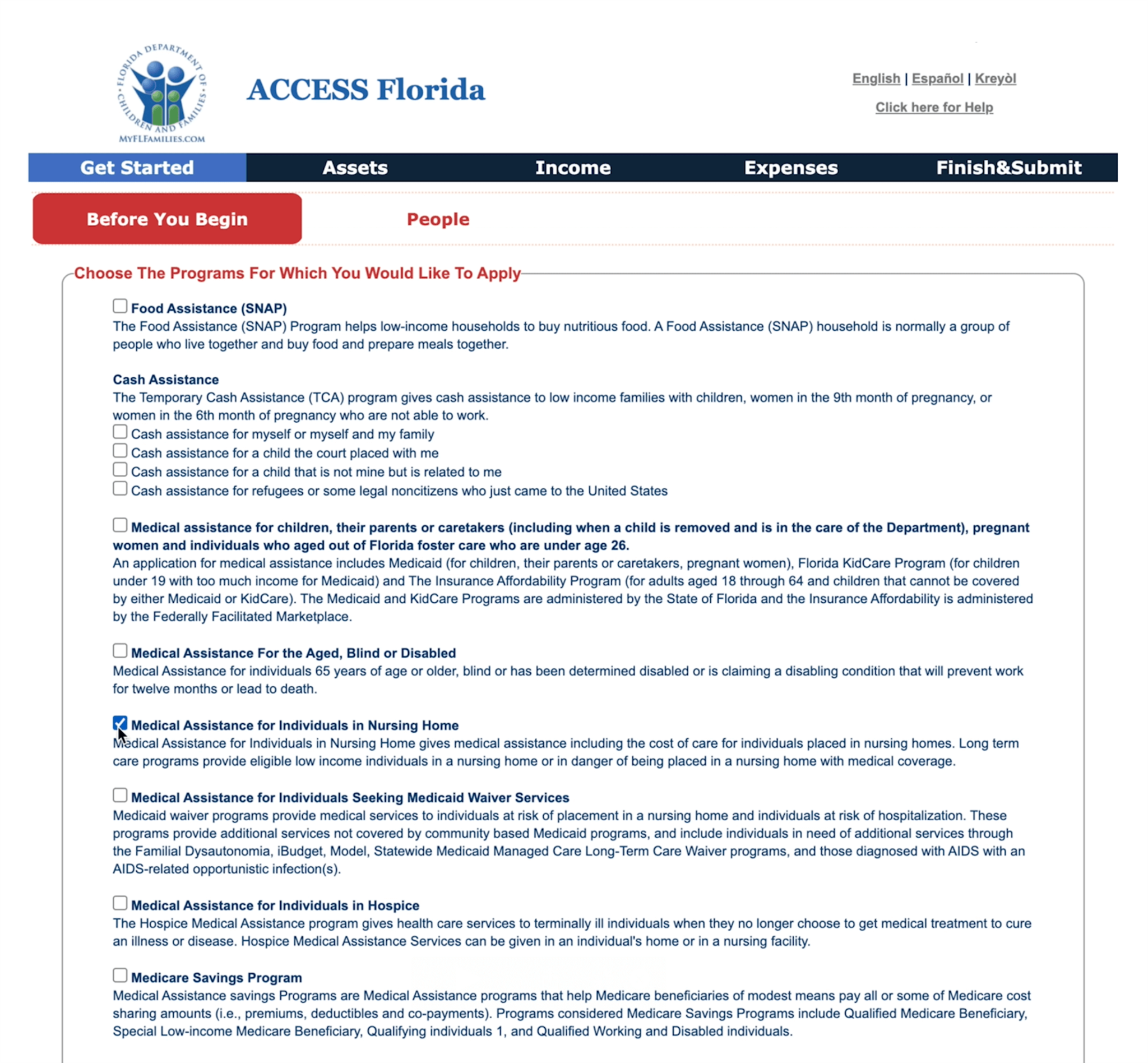 Completing the Florida Medicaid LTC Application Complete Elder Solutions